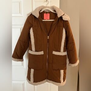 Beautiful J. CREW primaloft sherpa snowday puffer coat jacket Sz S